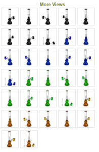 black-leaf-glass-beaker-base-ice-bong-with-precooler-colors