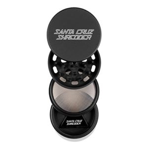 santa cruz shredder 4 piece grinder black